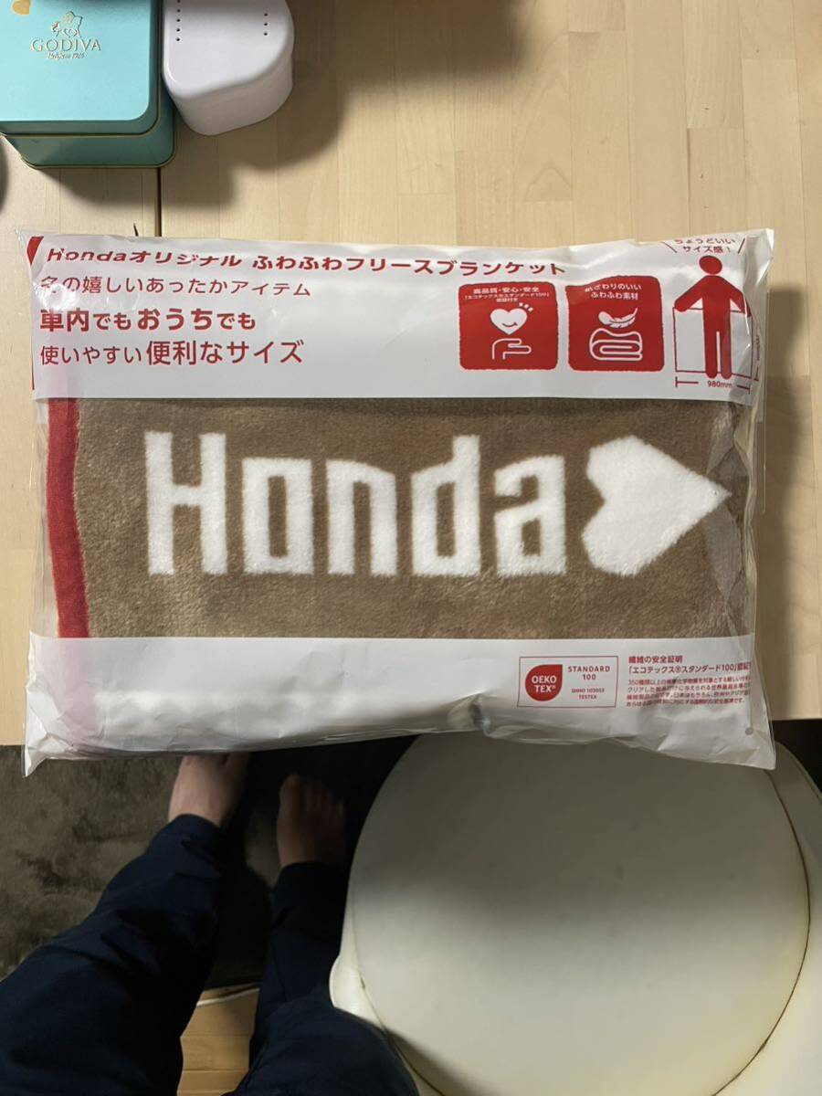 HONDA ふわふわフリースブランケット 未使用品の画像1