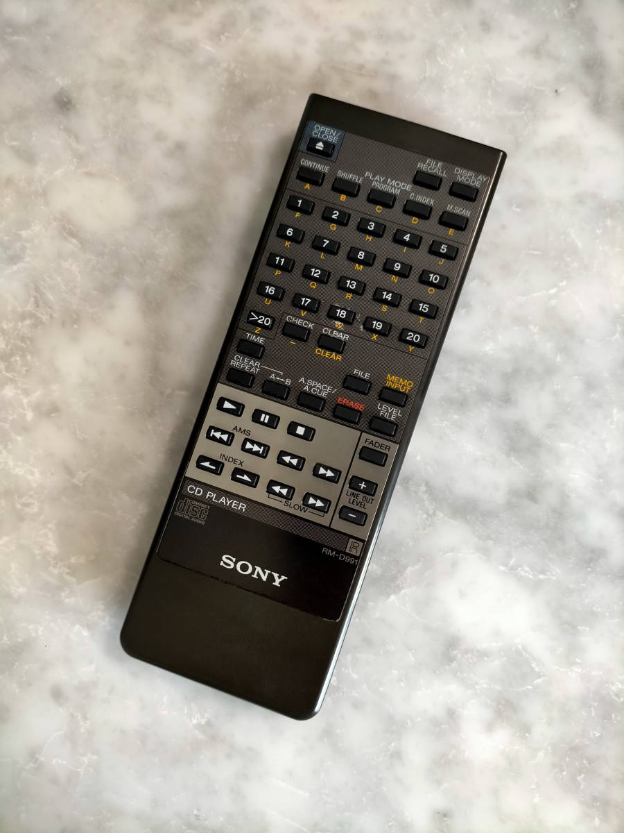 SONY(ソニー) CDプレーヤー用リモコン(remote) 対応機種:CDP-X555ES_画像1
