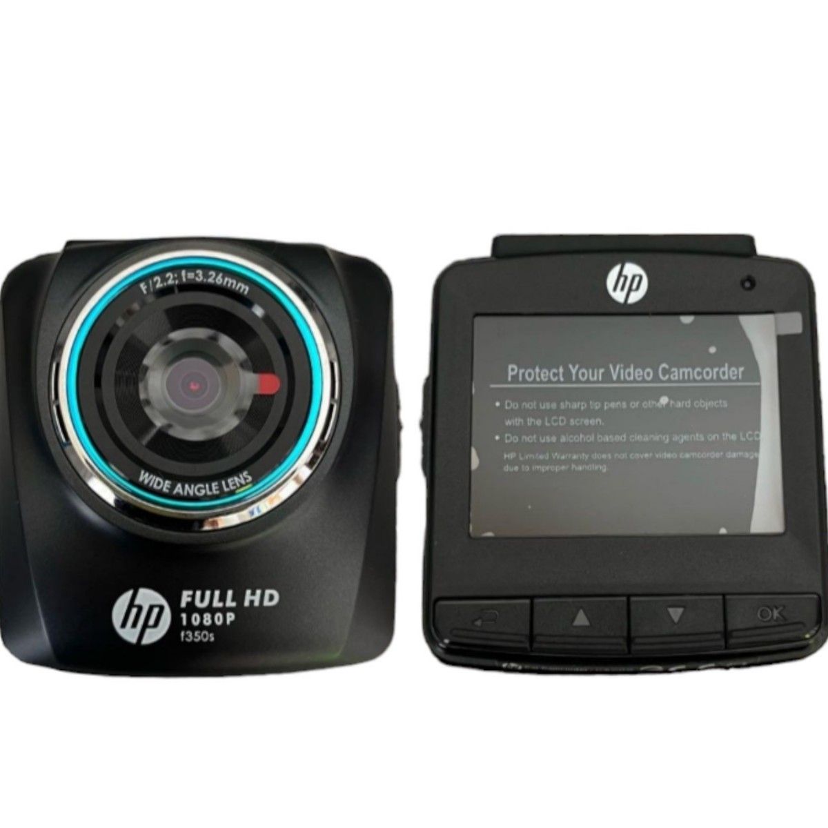 ドライブレコーダー ヒューレットパッカード hp 200万画素 f350s 簡単取付 Gセンサー搭載 駐車監視機能付 SDカード