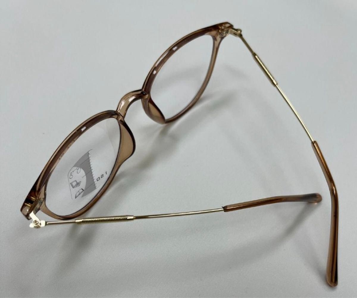 メガネ 眼鏡 丸眼鏡　老眼鏡  累進多焦点  遠近両用  ブルーライトカット二個セット+3.0 ブラック　ブラウン