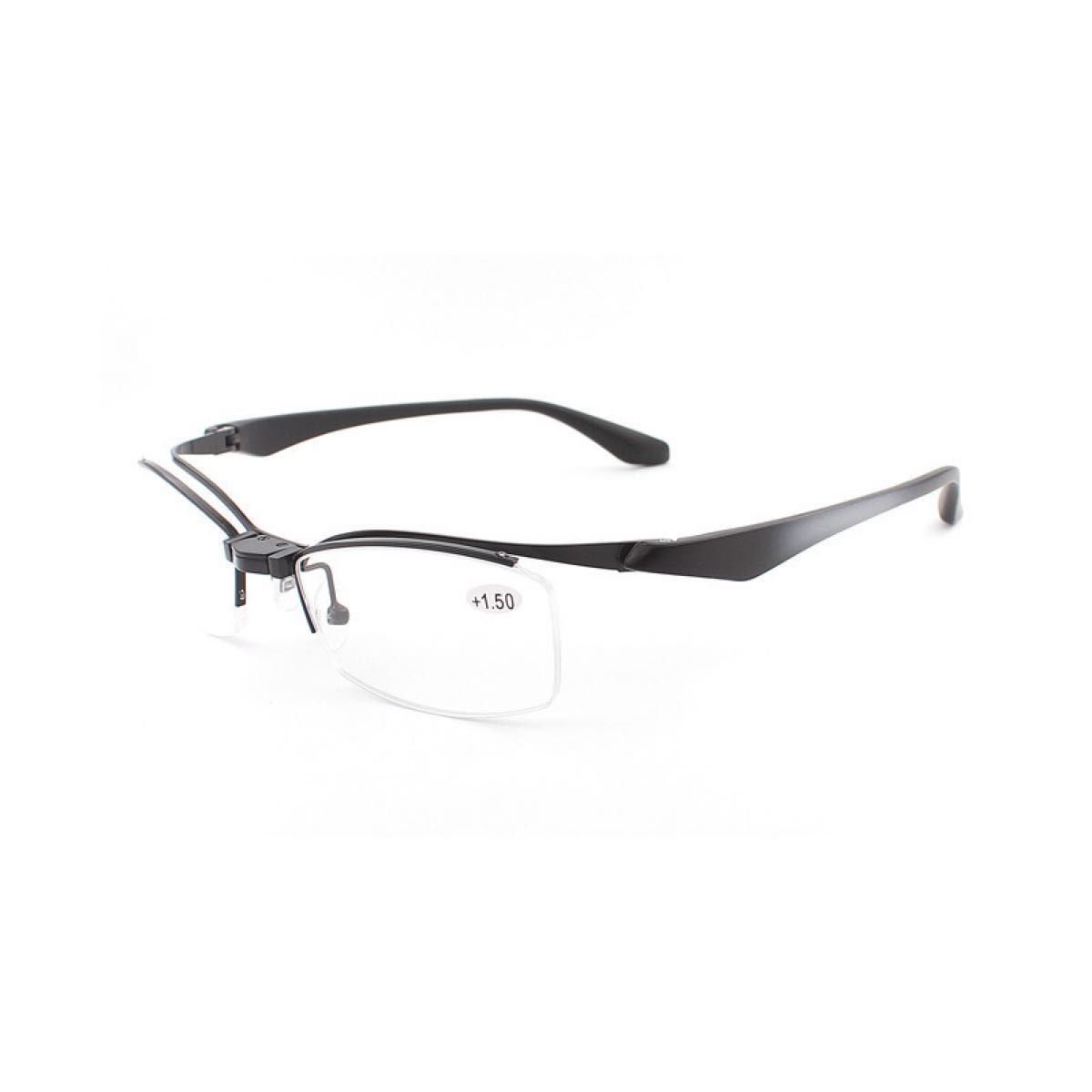 リーディンググラス  跳ね上げ老眼鏡 跳ね上げ +4.0新品 メガネケース付き メガネ 眼鏡 シニアグラス