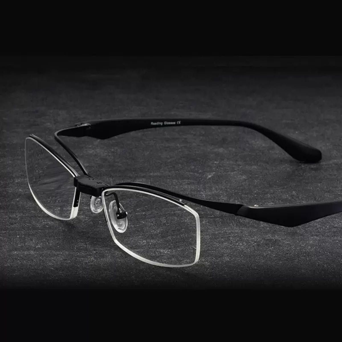 リーディンググラス  跳ね上げ老眼鏡 跳ね上げ +4.0新品 メガネケース付き メガネ 眼鏡 シニアグラス