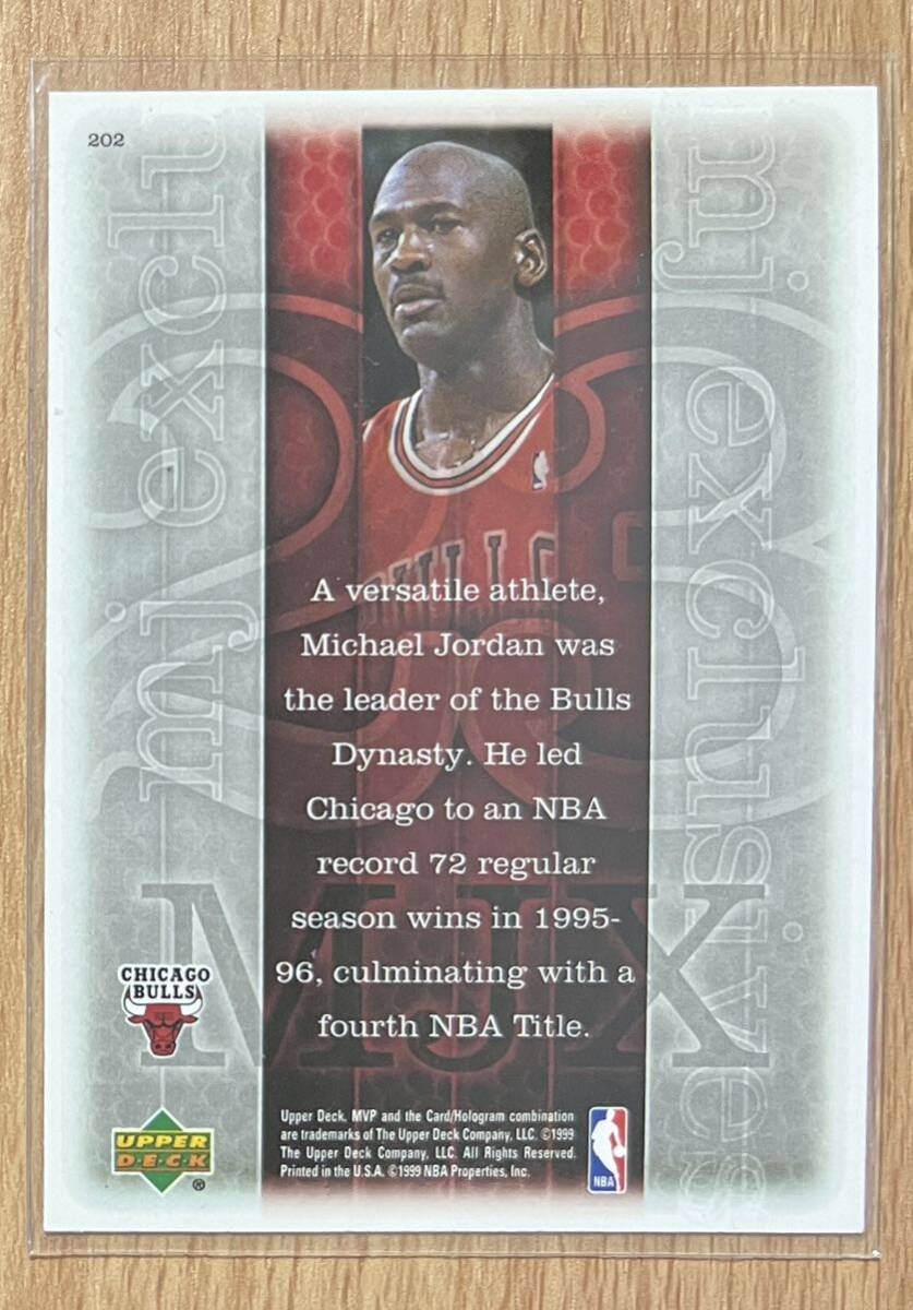 Michael Jordan 1999-00 UPPER DECK MVP #202 マイケル・ジョーダン_画像2