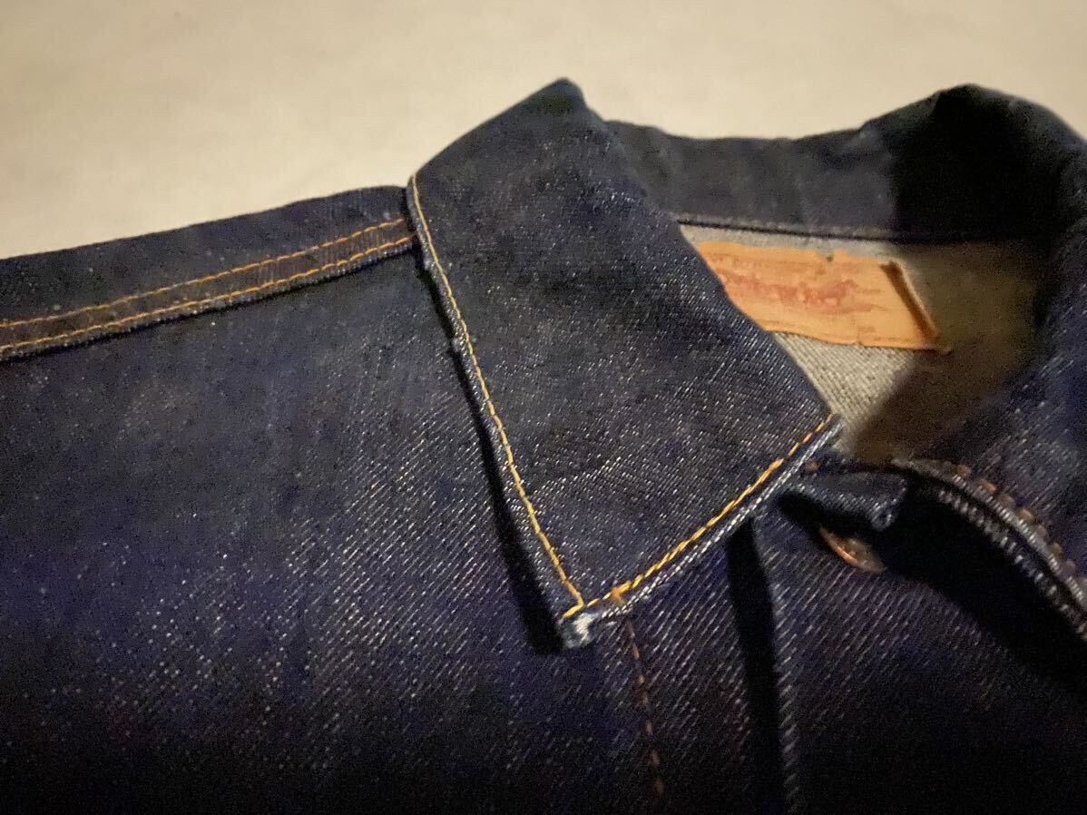 レインボーステッチ 1wash 42 LEVI'S 70505 BIGE 60s ビッグE 70s リーバイス デニム ジャケット ビンテージ 506 71205 557大戦 501 XX 507_画像4