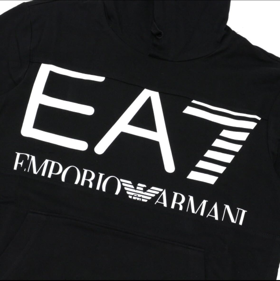 エンポリオアルマーニ EMPORIO ARMANI EA7 切替 プルオーバーパーカー ブラック L 6LPM52 アルマーニ　パーカー_画像5
