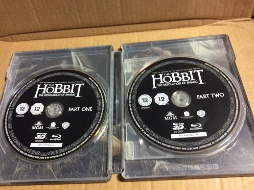 Blu-ray ホビット 竜に奪われた王国 3D & 2D 送料無料 スチールブック 4枚組 日本語字幕 日本語吹替え_画像2
