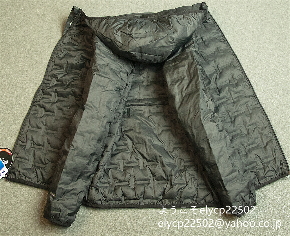 NFY372-XL 黒 超希少 超軽薄手　ダウンジャケット ダウン90％ 発熱裏生地 マウンテンパー 防風防寒 マウンテン アウトドアウェア 高品質_画像9