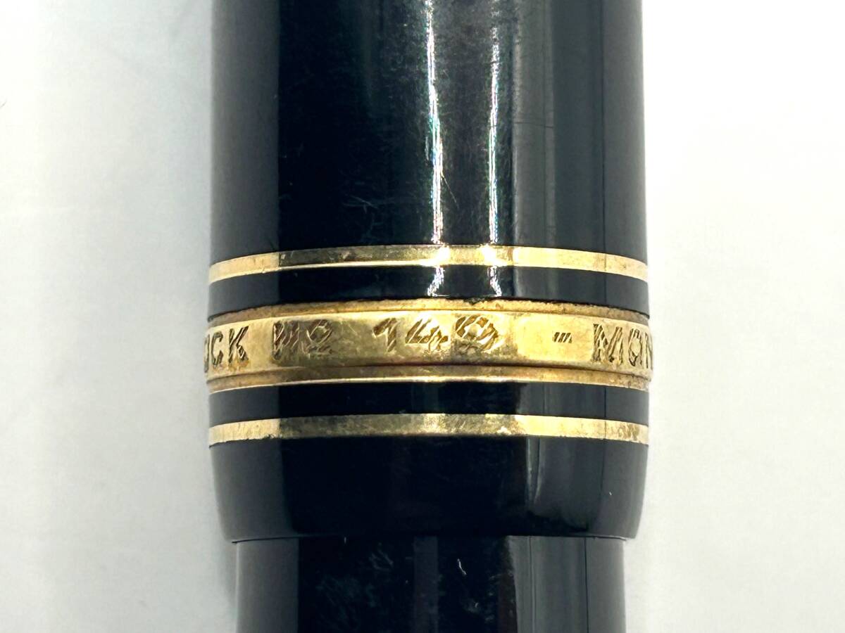 1325　MONTBLANC　モンブラン　万年筆　MEISTERSTUCK　マイスターシュテュック　No.149　ペン先 4810 18C 750　ネーム入り_画像6