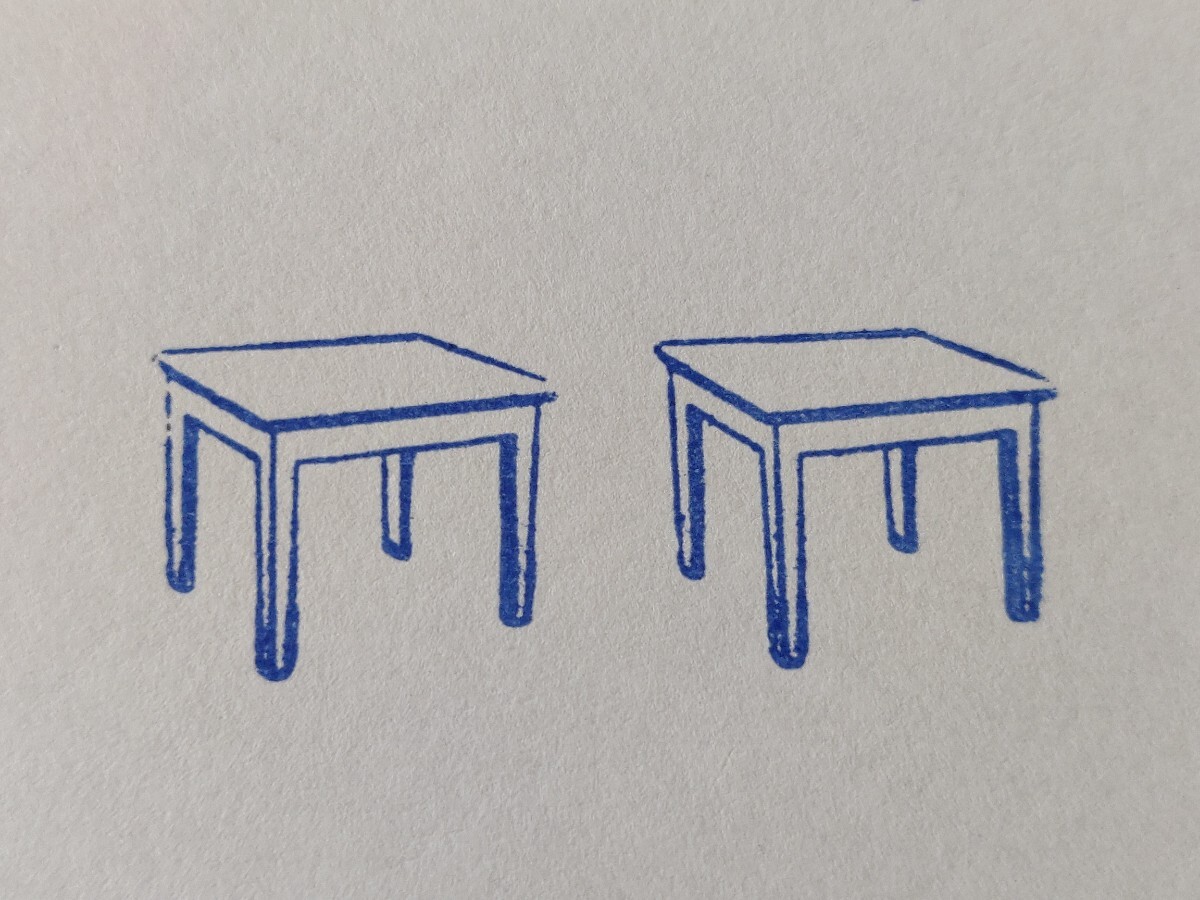 ミニ テーブル 机 家具 フランス アンティーク 子供 スタンプ ヴィンテージ ハンコ イラスト 素材 フレンチ レトロ デスクの画像3