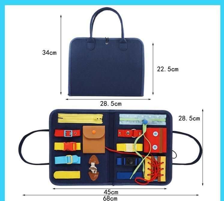 新品！知育おもちゃ留め具指先の知育学習幼児プレゼント靴ひも ボタン 紐通し ビジーボード 靴紐結び ボタン指先プレセントの画像5