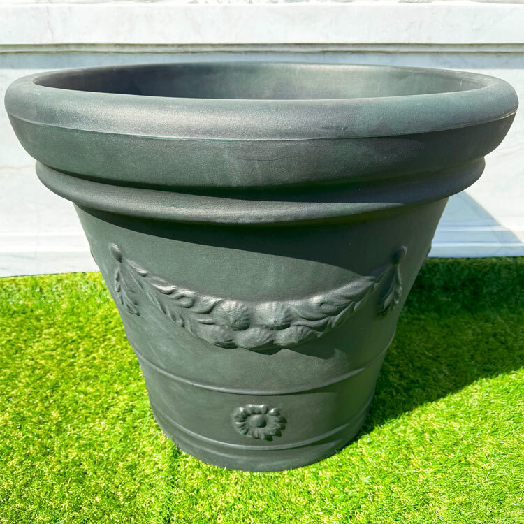  Italy made planter Galland diameter 65cm height 55cm PSE965 antique style round stylish light weight plant pot [ special sale goods ]