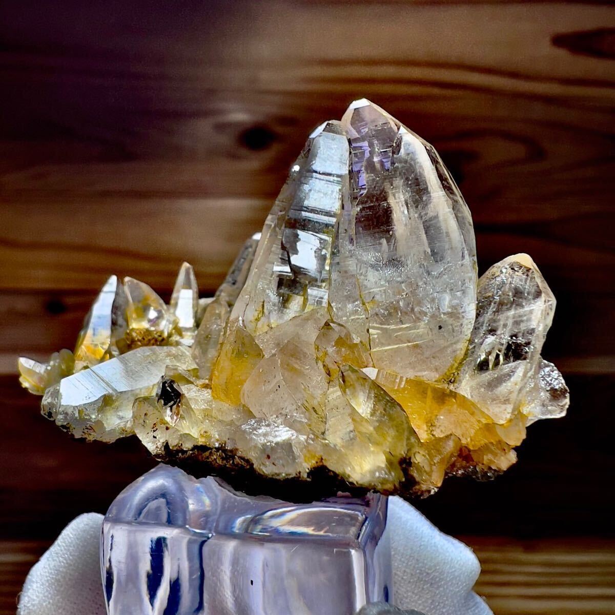 【ガネッシュヒマール】ガネーシュヒマール 水晶 ヒマラヤ水晶 クラスター レインボー 虹 クリスタル 天然石 原石 鉱物 鉱物標本 石の画像2