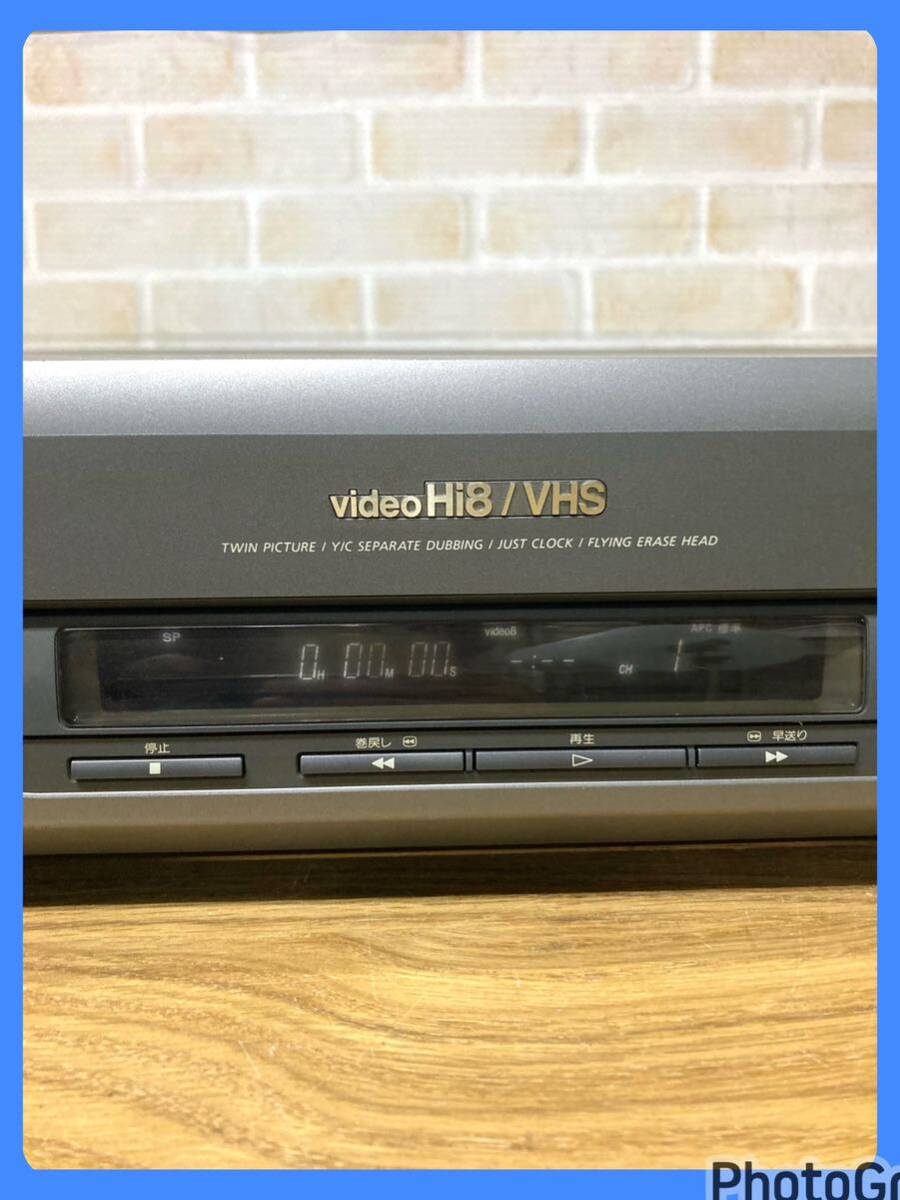 ★ ジャンク SONY WV-BW1 NTSC Hi8/VHS ビデオデッキ リモコン付 ソニー 8ミリ_画像3