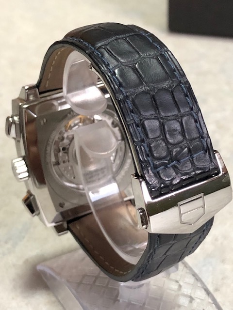  TAG Heuer Monaco CAW2111 new goods unused dead stock s tea b McQueen 100m waterproof self-winding watch genuine products sapphire glass 