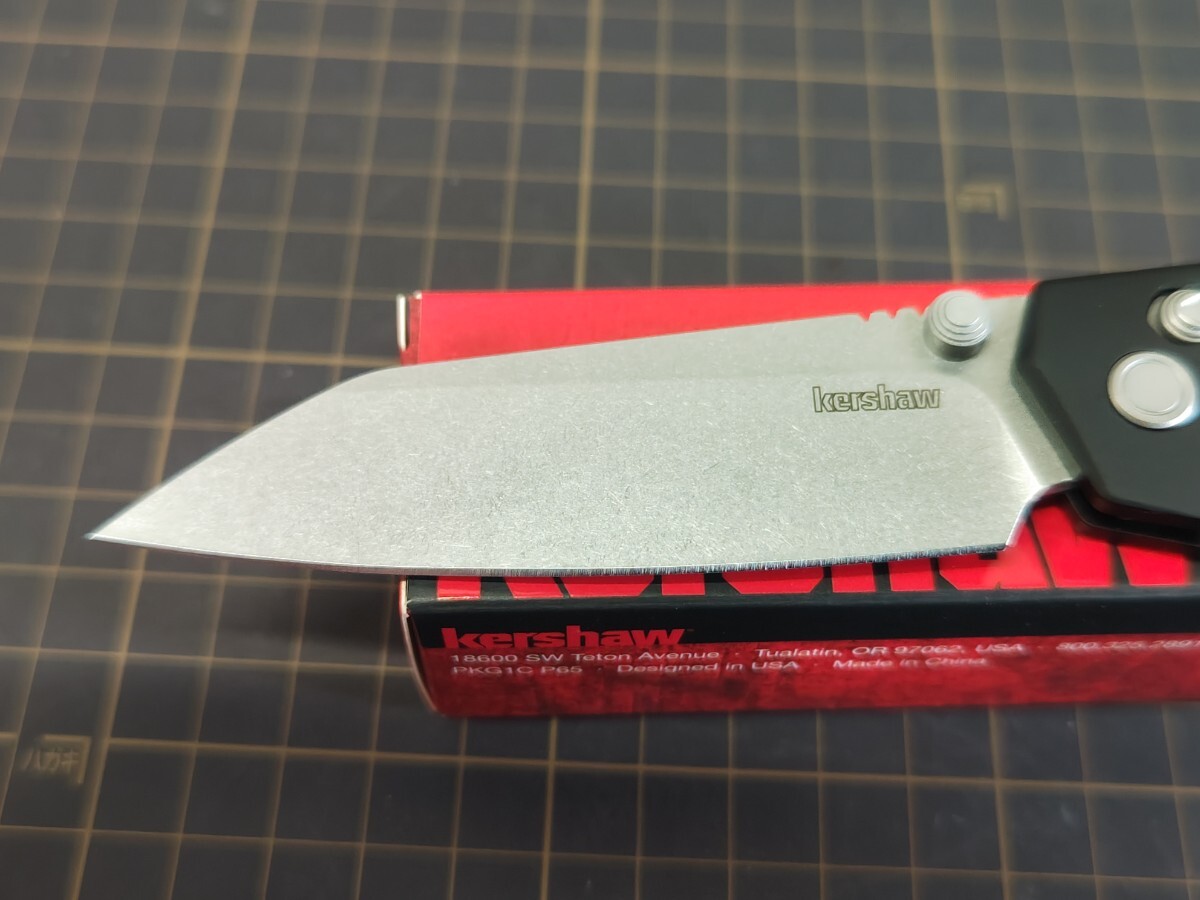 KERSHAW 2038R IRIDIUM REVERSE TANTO フォールディングナイフ 折りたたみナイフ D2ブレード_画像3