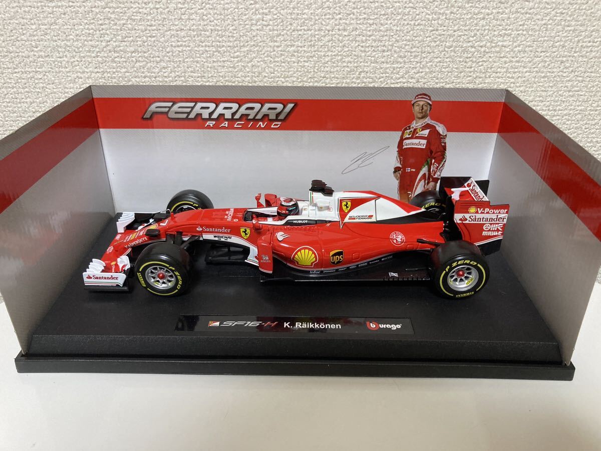 キミ・ライコネン フェラーリ SF-16h 1/18 ブラーゴ製 2016 F1 検索:マクラーレン アルファロメオ ロータス ザウバー 1/43