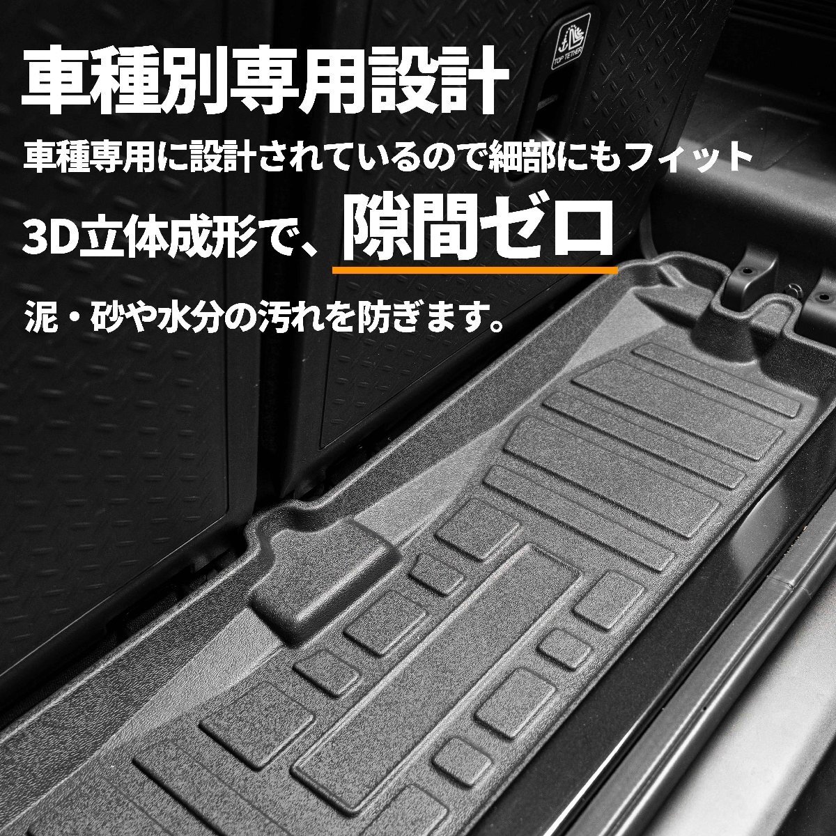 数量限定 \1スタート 新型ジムニー JB64/ジムニーシエラ JB74　3D ラゲッジボックスマット　車種専用設計 防水 防汚_画像3