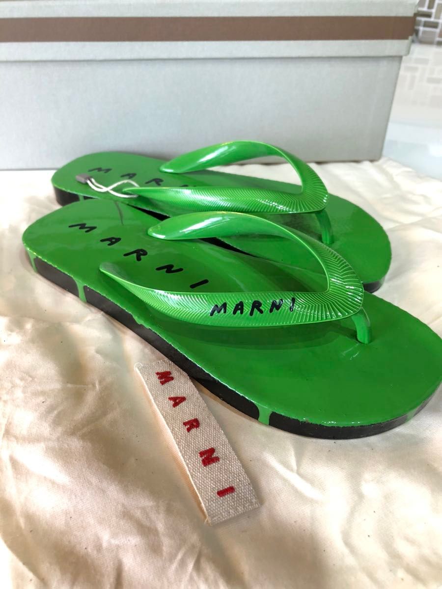 【新品未使用】MARNIビーチサンダル　定価52,000円　size36 37 made in Italy
