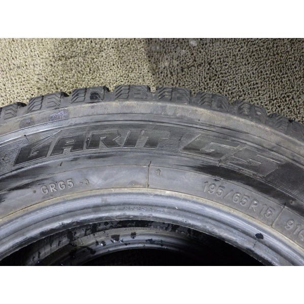 ☆送料無料☆トーヨー GARIT G5 195/65R15 4本SET◎2019年製9分山スタッドレス◎中古 特筆すべき損傷なし◎エスクワィア等に_画像8