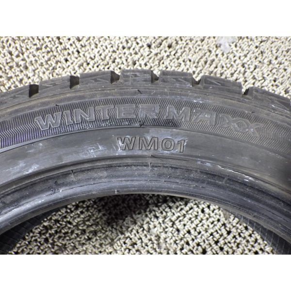 ダンロップ WINTER MAXX WM01 165/55R14 4本SET◎2018年製8~9分山スタッドレス◎中古 4本に若干の片減りとブロックシワあり◎旭川手渡し可_画像10