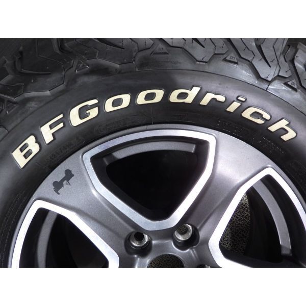 2019年製9分山 グッドリッチ All Terrain 265/70R17 × ジープ・ラングラースポーツ 7.5J 5穴 127 +44.45 1本のみ(スペア)◎中古◎手渡し可_画像3