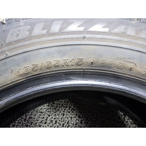 ブリヂストン BLIZZAK VRX 185/65R15 4本SET◎2019年製8~9分山スタッドレス◎4本に若干のサイドシワあり◎旭川手渡し可◎アクア等に_画像10