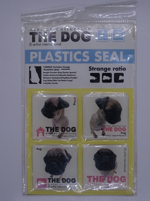 THE DOG PLASTICS SEAL Pug 未使用 プラスティック シール パグ_画像1