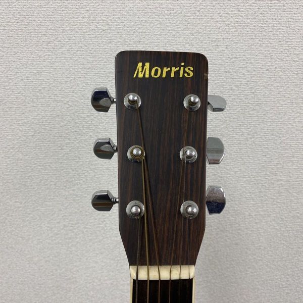 M004-I49-882▲Morris モーリス MD-505 アコースティックギター ケース付 楽器 器材 ギター_画像4