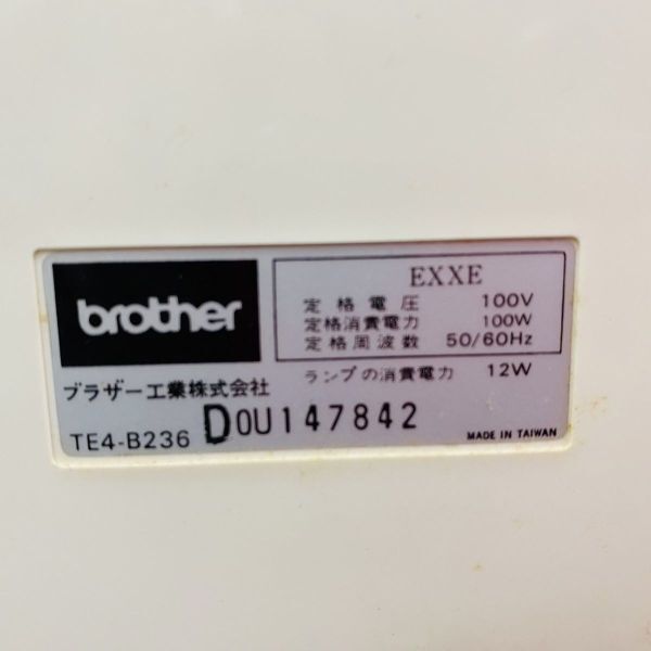 M017-H24-268 brother ブラザー TE4-B236 ロックミシン DOU147842 ハンドクラフト 手工芸 通電確認済 動作確認済_画像9