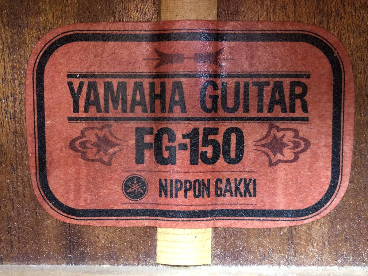 3/36☆YAMAHA　FG-150　赤ラベル　ヤマハ　アコースティックギター【写真追加あり】☆_画像5