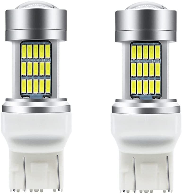 『送料無料』T20 LED バックランプ ホワイト 高輝度 キャンセラー内蔵 4.5w 省エネ 7443/7440/992　後退灯 ライト 2個　YO　白　バルブ_画像1