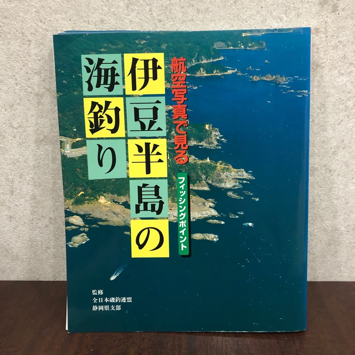 YK-5700 ※難あり 航空写真で見る 伊豆はをの海釣り《河本達二》日本テレビ放送網 空撮 沖磯 地磯 フィッシング 魚釣り 波止場_画像1