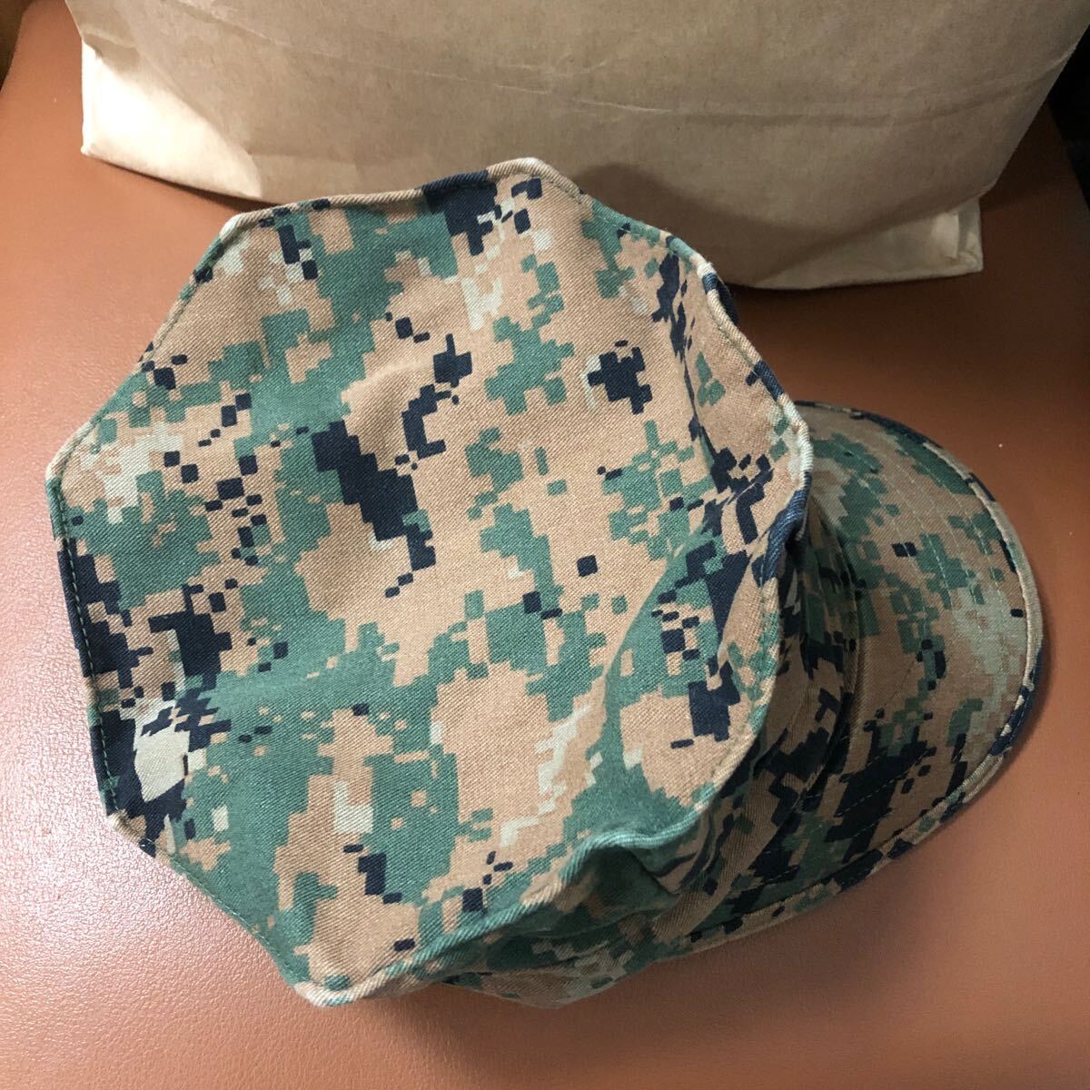 YK-2647 中古品 ミリタリー系 COVER GARRISON MARPAT MARINE サイズ medium 頭周り約54cm 米軍 海兵隊 放出品 キャップ 帽子 USMC_画像7