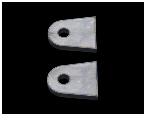 【ネコポスOK】ウェルドタブスチール 4.5mm厚 S 2P 汎用 溶接タブ ウェルドオン フレーム_画像1