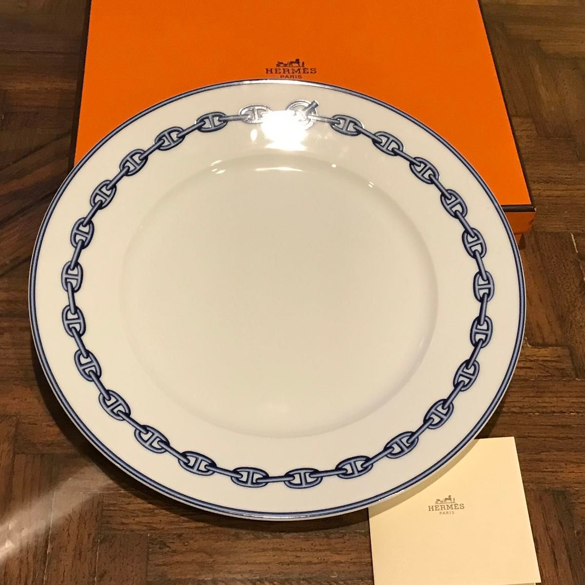 未使用品 HERMES エルメス シェーヌダンクル プレート 27cm 未使用品 HERMES エルメス シェーヌダンクル プレート 27cm