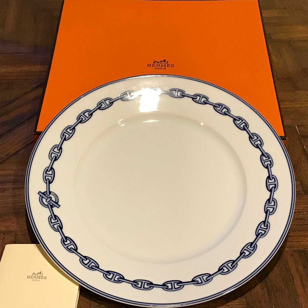 未使用品 HERMES エルメス シェーヌダンクル プレート 27cm 未使用品 HERMES エルメス シェーヌダンクル プレート 27cm