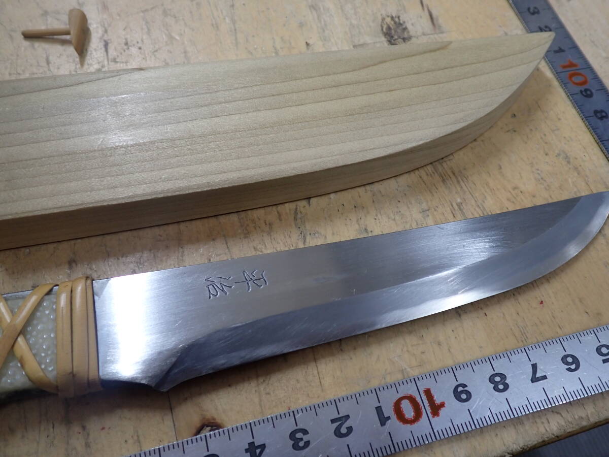 I06B』中屋平治作 和式ナイフ シースナイフ 切り出し 渓流刀 ナイフ I06B』中屋平治作 和式ナイフ シースナイフ 切り出し 渓流刀 ナイフ