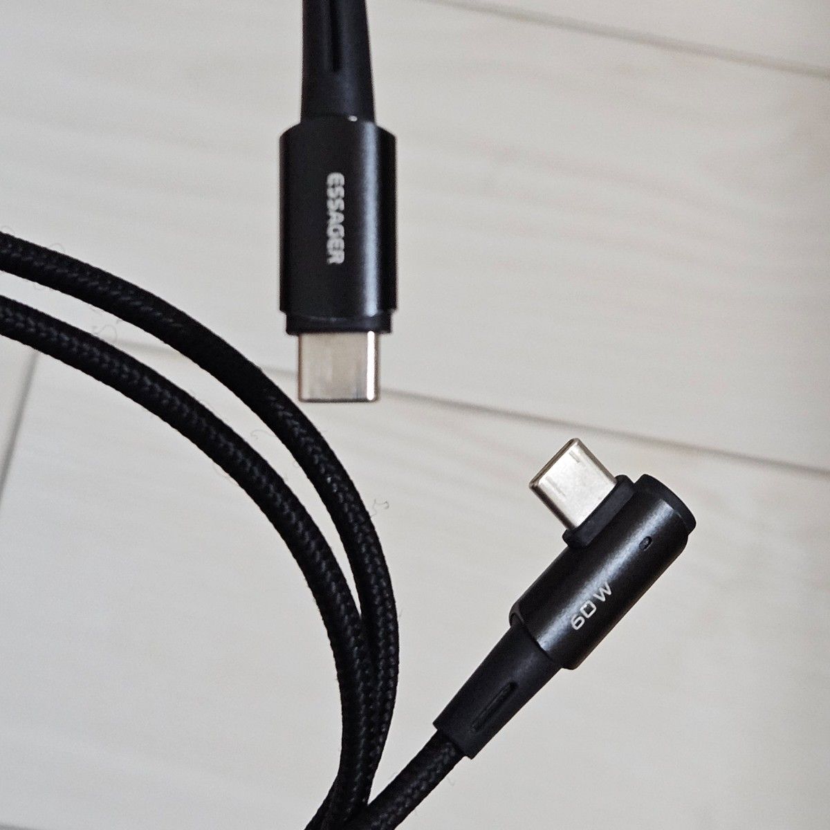 USB C ケーブル 片側L字 ジャンク品１m