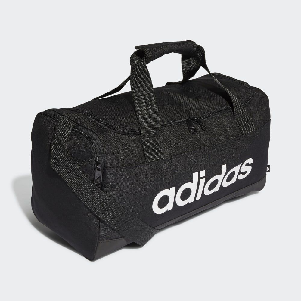 ★アディダス adidas 新品 ダッフルバッグ エッセンシャルズ ロゴ ダッフルバッグ ショルダーバッグ 鞄 BAG かばん 黒[GN2034] 六★QWER★_画像1