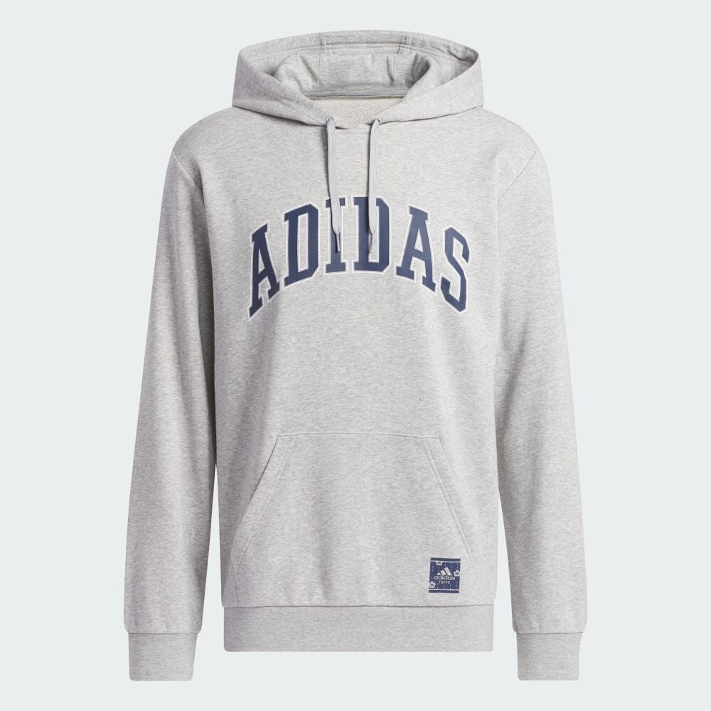 ★アディダス ADIDAS 新品 メンズ グラフィック パーカー プルオーバー ジャケット 灰 Lサイズ[IN4210-L] 二 弐★QWERの画像1