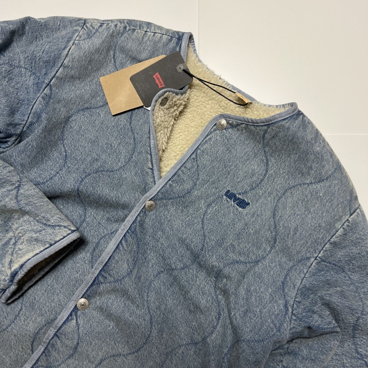 ★リーバイス LEVIS 新品 メンズ 大人気 中綿入りボア リバーシブル ボアジャケット XLサイズ[A7233-0001-JXL] 二 参★QWER★の画像2