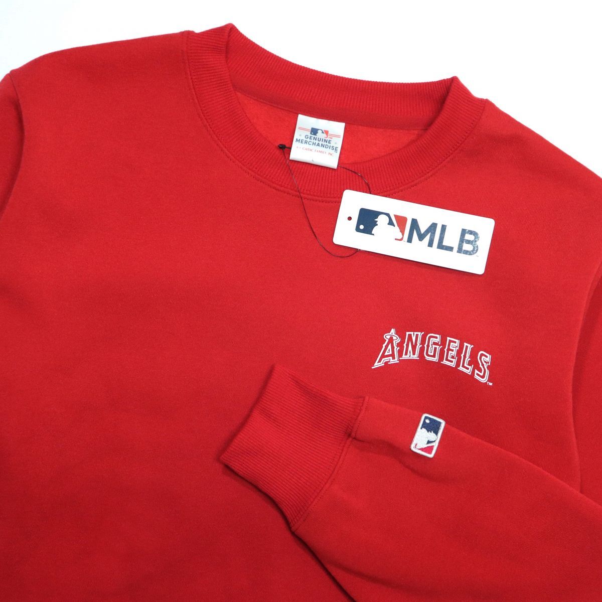 ★ロサンゼルス エンゼルス Angels MLB 新品 メンズ 保温 裏起毛 スウェット トレーナー Lサイズ [C0360MAT-05-L] 一 三 弐★QWER★_画像1