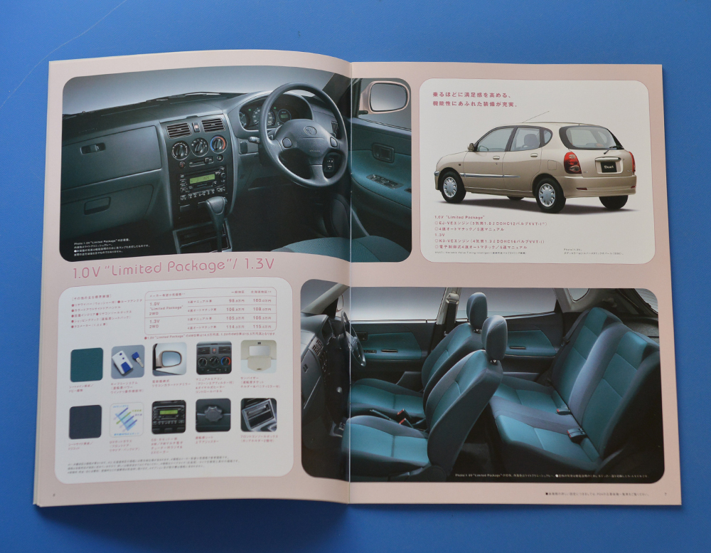 [TA18-09] Toyota Duet M101A TOYOTA Duet 2002 year 6 month accessory catalog * with price list catalog rare rare 