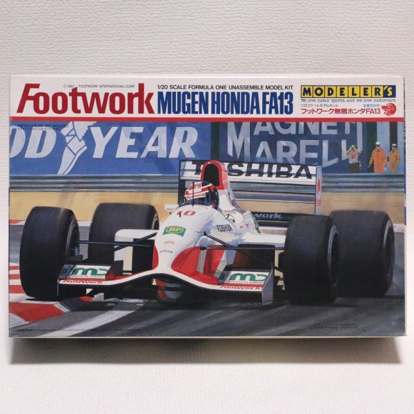 132a ジャンク リスク品 部品取り モデラーズ MODELER’S 1/20 フットワーク 無限 ホンダ FA13 Footwork MUGEN HONDA FA13_画像1