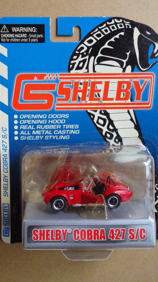 ☆激レア 希少 未開封 Shelby 1/64 COBRA 427 S/C RED DIE-CAST METAL Shelby collectibles SHELBY☆の画像1