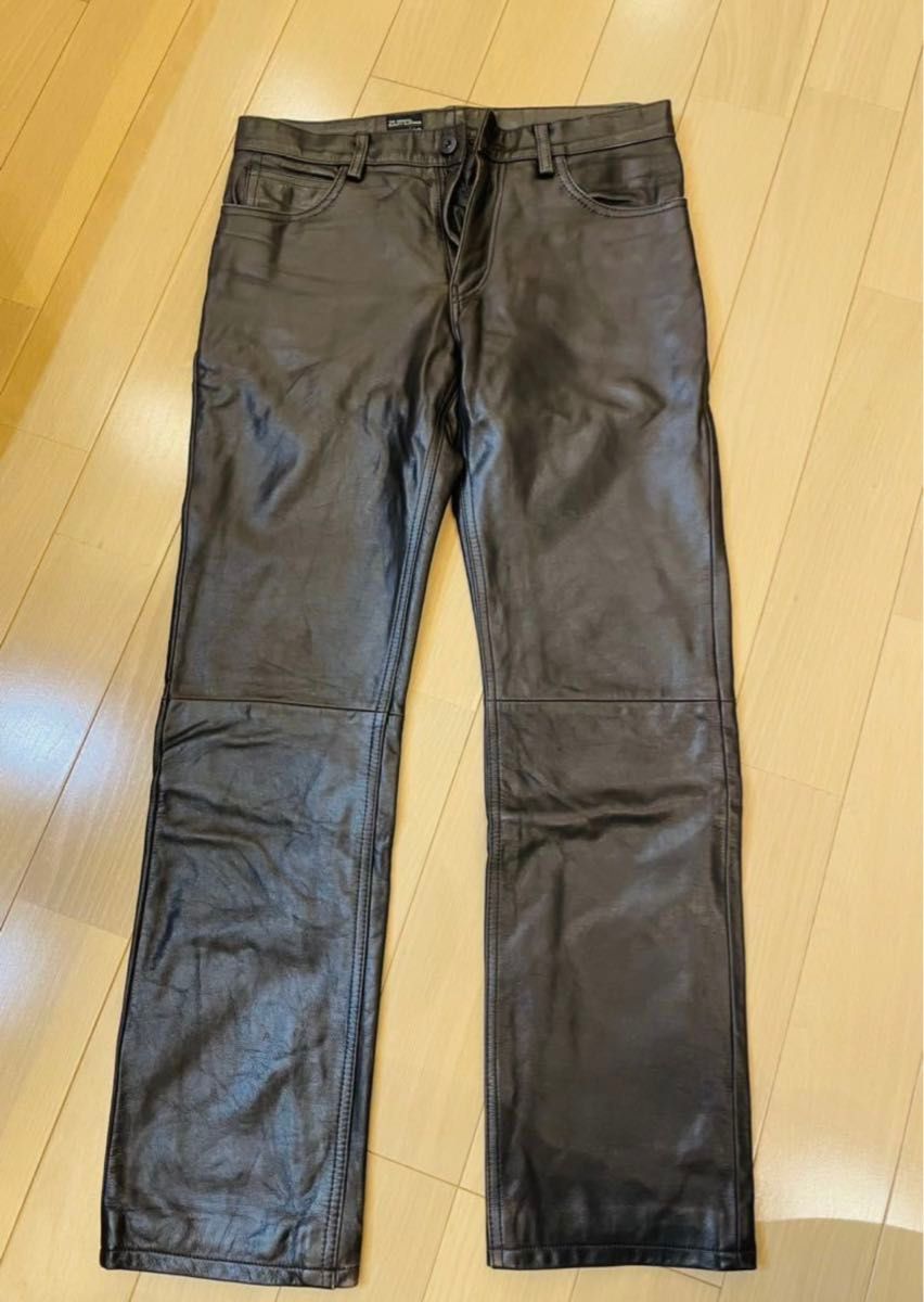 ships シップス レザーパンツ 革パン カラー茶 サイズ30 検ユナイテッドアローズ、ビームス