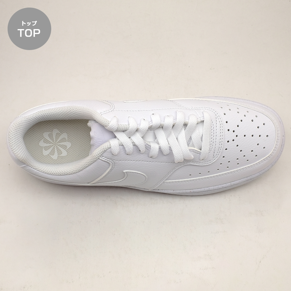 全国送料無料 ナイキ スニーカー メンズ コート ビジョン ホワイト 白 27cm NIKE 新品 正規品 スポーツ 散歩 男性 通勤 通学 学校 靴の画像5