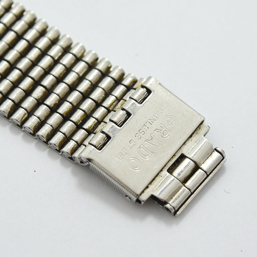 1円 可動品 腕時計 ラドー RADO ダイヤスター クロノメーター 機械式 自動巻 メンズ シルバー 同梱不可_画像8