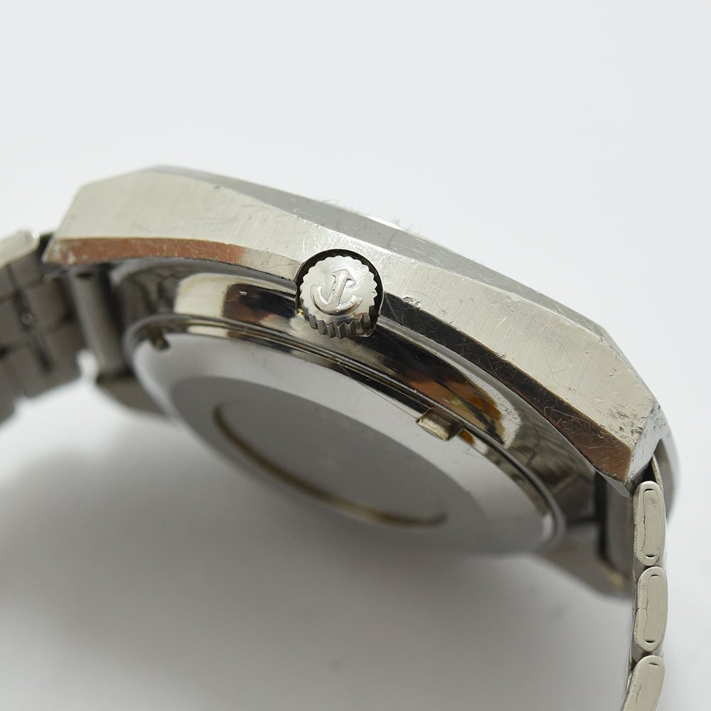 1円 可動品 腕時計 ラドー RADO マンハイム 702 機械式 自動巻 メンズ グリーン系 同梱不可_画像5