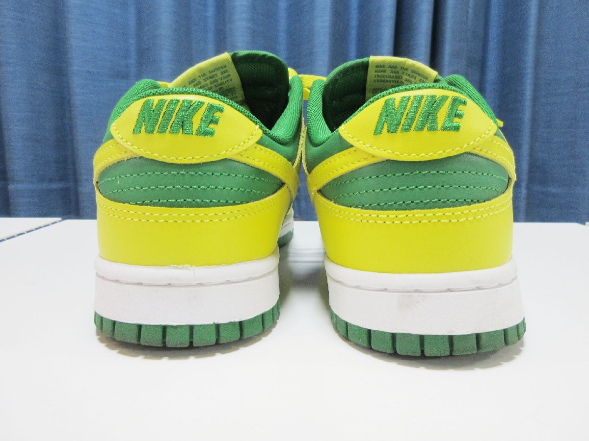 〇1000円～美品 ナイキ NIKE DUNK LOW BTTYS REVERSE BRAZIL ダンク ロー レトロ リバース ブラジル DV0833-300 スニーカー 26.5㎝_画像3